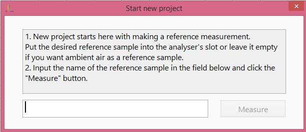 4. Create new project: the following dialog with instructions will appear: 5.