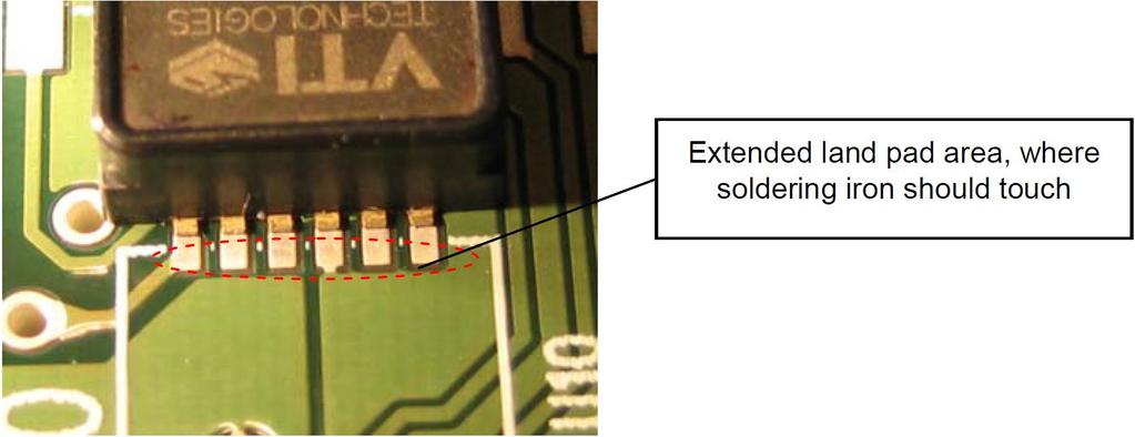 i) Melt the solder paste by putting the part through reflow oven or ii) by using soldering iron as mentioned in the previous part.