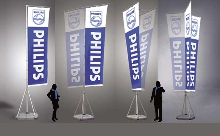 INDOOR PAGE TITLE BANNER HERE STANDS MONDO FLAGPOLES ADJUSTABLE HEIGHT The Mondo Flagpole is a new design of the giant pole and is ideal for outdoor events, conferences, sports events, etc.
