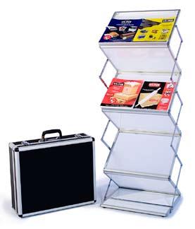 LITERATURE STANDS EZ FROST Best Seller The EZ Frost features 6 shelves for displaying literature and an easy set up.