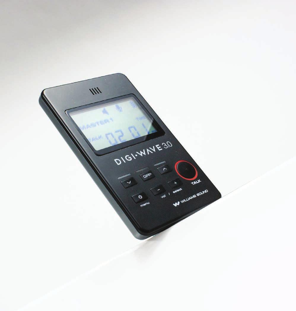 With the push of a button, users can access two-way communication for easy, more focused group leader / group member participation. Note: Digi-Wave 2.