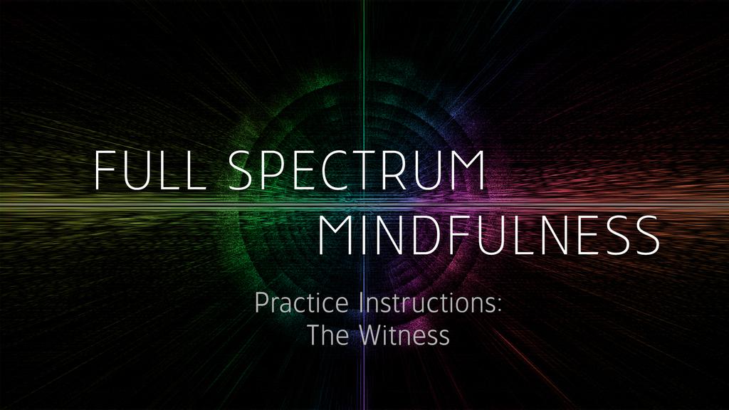 So, part 1 of this introductory practice will involve the following. In a minute, I m going to give you some basic mindfulness practice instructions.