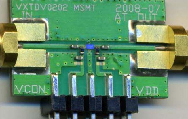 VMMK-3113 Biasing Information Biasing and Operation The VMMK-3113 is a 3 terminal device consisting of a through 50 ohm line connecting directly between the RF Input and RF Output ports, and a