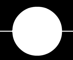 Place the metal point of the compass on one intersection of the straight line and the circle.