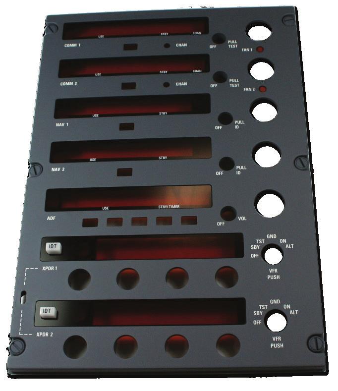 Illuminated Components Instrument and control panels that may be used in a dark environment require graphics that can be illuminated.