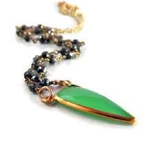 24k gold on green onyx rosary chain. 18 $44. 24.
