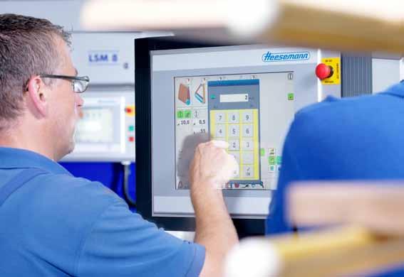 HeesemanN IPC with Touchscreen All Heesemann machines are equipped with a powerful and highly flexible industrial PC.