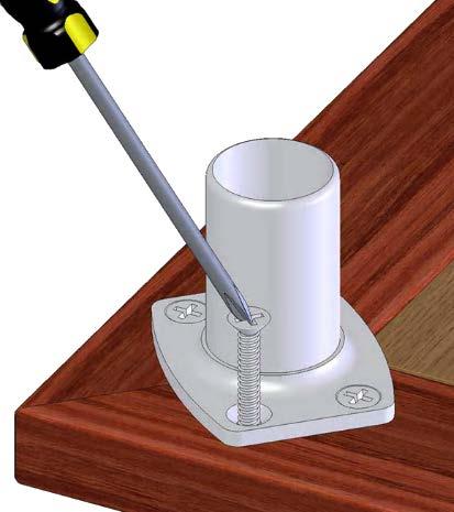 Straight Section - Installing the Posts SunRail Posts The following section will show you how to install the posts on straight sections of your deck.