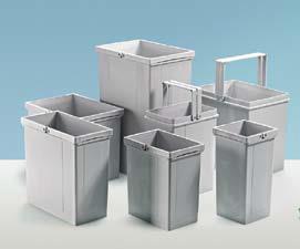 Bins Bins All frames & bins come in silver colour. All options below are for a 500mm nominal depth drawer side.