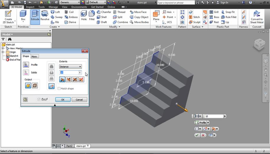 3D Modelling a Set of Stairs Design and Drafting 3D