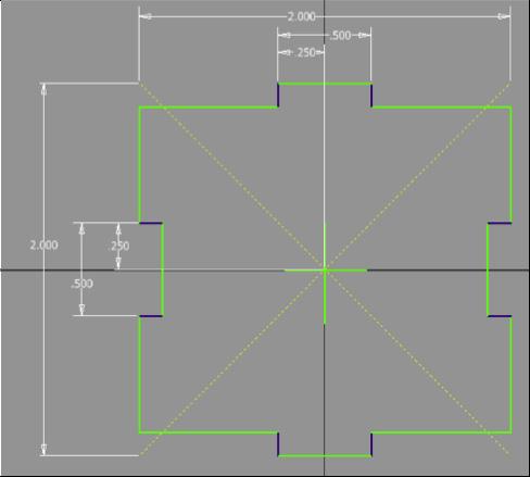 Design and Drafting 3D Modelling (Mechanical CAD) Drawing and Assembling 9. Mirror and trim out the bottom tab to complete the sketch as shown (Figure 12).