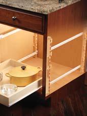 Shelves are adjustable in all standard wall and base cabinets. 7 TOE KICK Nominal /" (mm) thick multi-ply hardwood plywood.