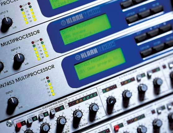 Ostensibly a delay unit with no less than 5.4s of delay per output, the 1 input / 3 output DN7453 is actually a powerful audio toolbox featuring six EQ filters per input and seven per output.