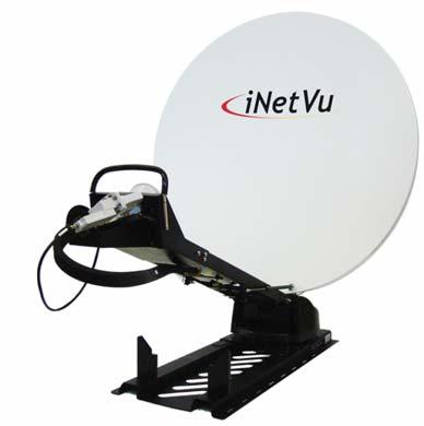 1500 The inetvu 1500 Drive-Away Antenna is a 1.5m auto-acquire satellite antenna system which can be mounted on the roof of a vehicle for direct broadband access over any configured satellite.