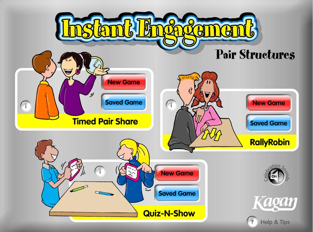 3 GAME OVERVIEW Instant Engagement: Pair Structures is software to actively engage your class in learning.