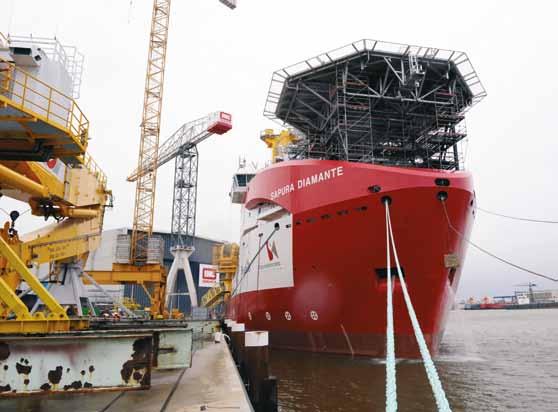 high-value pipelay vessels in particular a series of vessels for Subsea 7 for which IHC Offshore & Marine designed and built the DP-operated platform.
