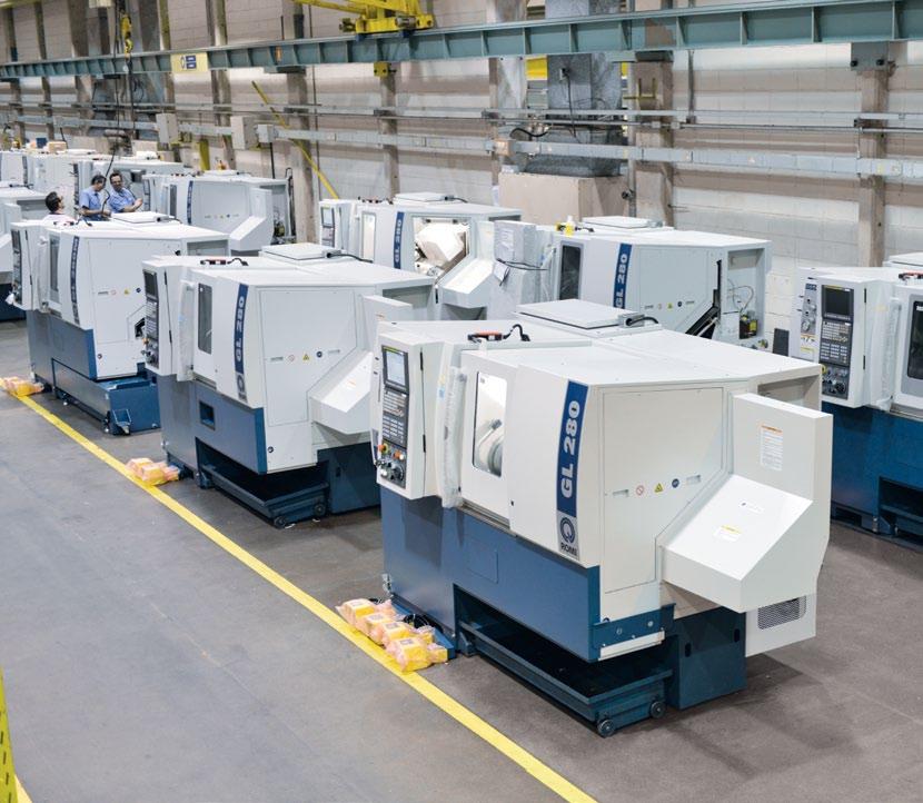Plant 16 ROMI G Series ROMI G 550 ROMI G 550M Robust structure for machining at full power.