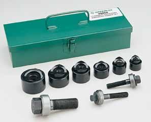 Description 39860 39860 3/4" - 1-1/2" Hole Size Manual Industrial Punch Kit SPECIFICATIONS Capacity Operation Wrench Sold Separately 1-1/4" Punch - 16 gauge (1.5 mm) mild steel.