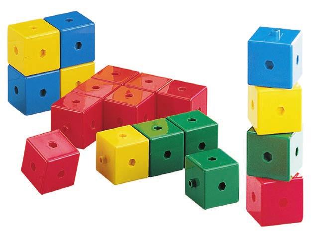 LINKING CUBES 4CM 30015 50 piece $40.00 50 Cubes per set in 5 colours.