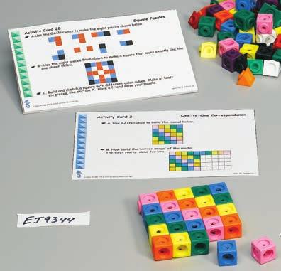 CUBES Cube Cards for use with Multilink (10645) or Geocubes (11510) only. Suitable for Grades 3-4.