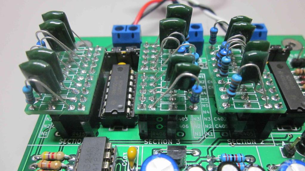 ( ) With the ears in place you can individually remove the PCB's as needed to install the resistor and