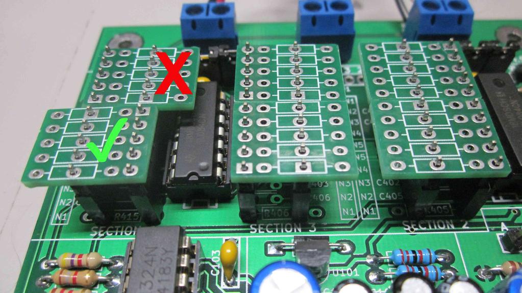 A few tips for matching and soldering: For each section in the steps below match the "N" numbers to the value