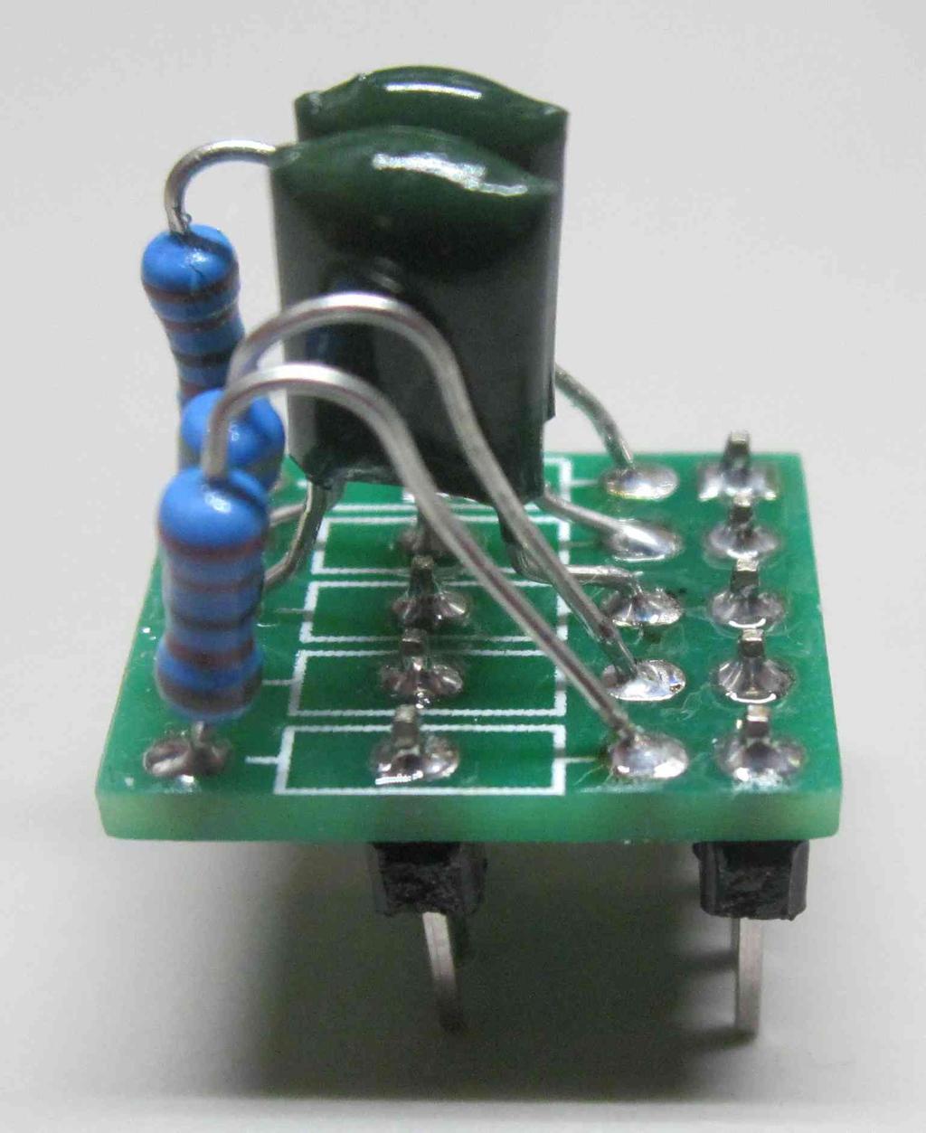 Soldering from the top side may be easier than between the header rows on the bottom.