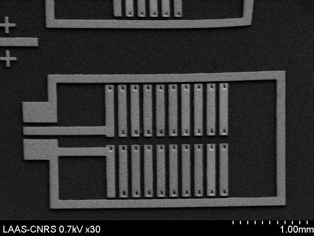 Fabrication of micro inductor: Top Cu (50µm) B B A A Via SU8 Top Cu (50µm) B Ferrite B (150µm) A A Bottom Cu (60 µm) Silicon Bottom Cu (60 µm) Fig 3: Top view of fabricated microinductor
