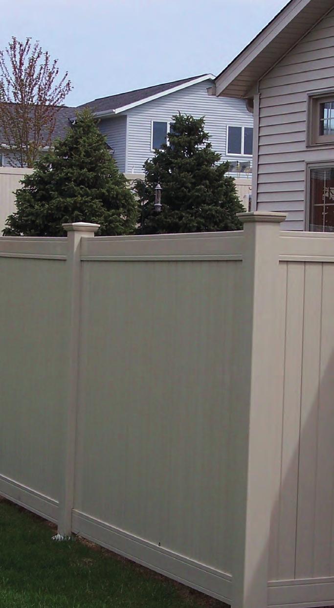 Superior Privacy Fence Superior Specifications Heights: 48, 60, 72, 84 *, 96 * (84 *, 96 * with Aluminum