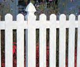 48 Convex Supreme (White) Sterling Picket Fence