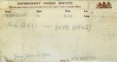 This coded message was sent by pigeon post British Library Philatelic Collection - The Scott Collection. With permission. You are a secret agent living in France.