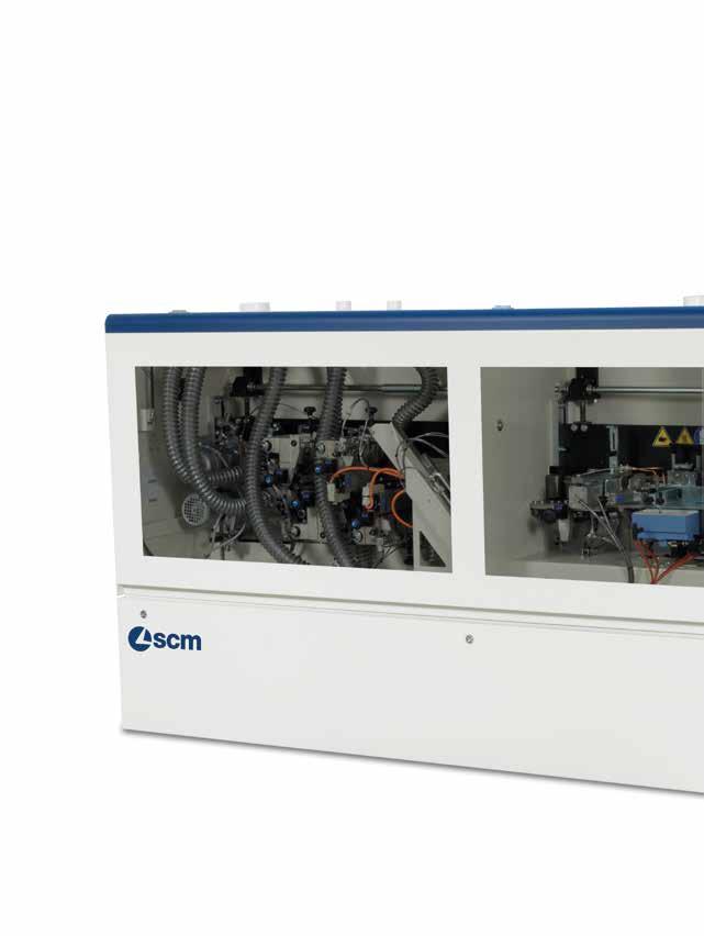 olimpic k 230 evo compact automatic edge bander Easy-to-use and with all inclusive equipment: olimpic k 230 evo, due to its advanced technological solutions designed to ensure optimal panel