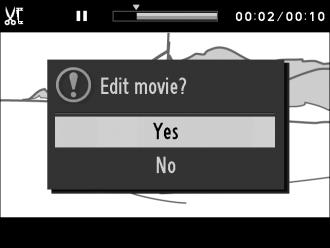 3 Pause the movie on opening or closing frame.