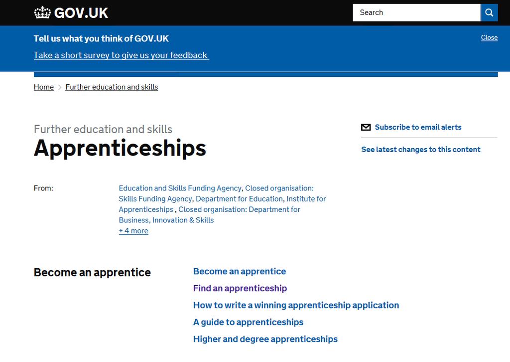 Registering on the Find an Apprenticeship service is completely free.
