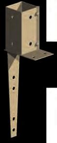 We guarantee the performance and quality of every single one of our products Swift Clamp WALL MOUNT Post Support This support is specifically designed for securing posts to the top of concrete or