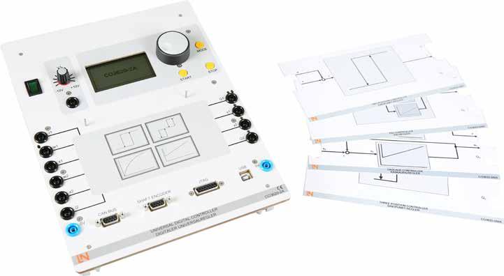 Universal Digital Controller Training contents Combines all types of controller Two-position, threeposition, P, I, D and PID controllers in one instrument Two independent controllers which can be