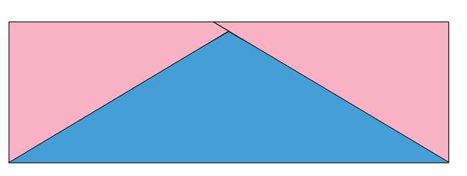 Using the Dear Gunta Triangle Block Template, paper-piece twelve triangles using the following combinations and fabrics: