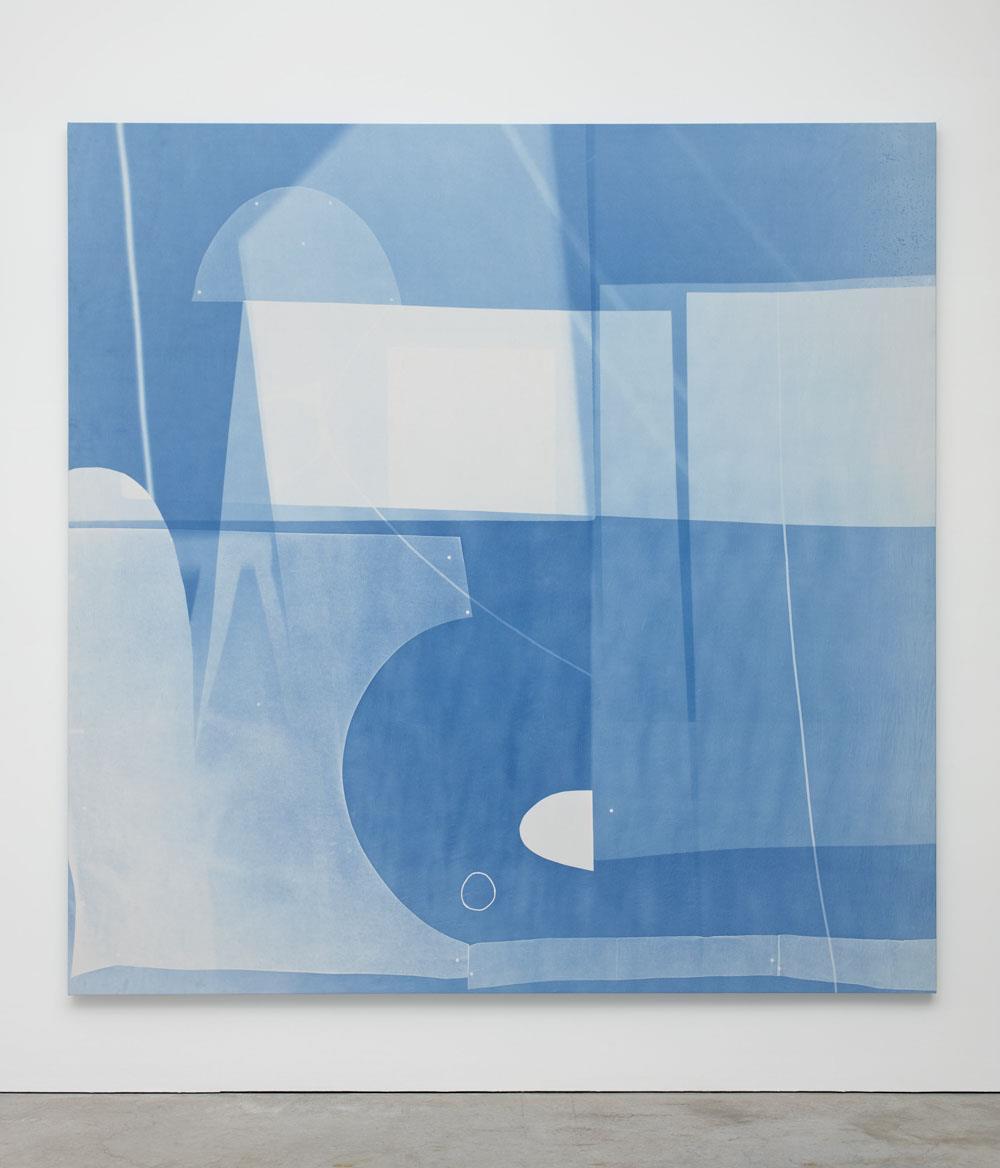 The Cyanotype Series The work presented by Blain Southern, Box light, cross (2015) is part of a series of large-scale unique pieces called cyanotype photograms.