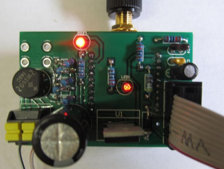 LED 1 will light up when the switch is pushed to indicate power to the board. 12. If range test passed (Percent passed 85% or higher), proceed with installing the RL9600- ICGH (Remote Radio).