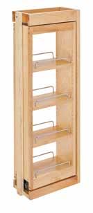 rated, soft-close slides. Tiered Maple Wall Filler Pullouts w/ Soft-Close 432-WFBBSC30-3C 30 Tiered Filler for 3 Width 3 (76 mm) W x 11-1/8 (283 mm) D x 30 (762 mm) H $153.