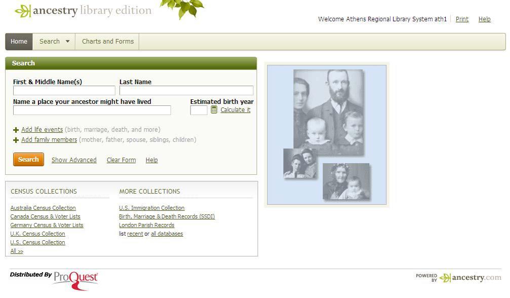II. Genealogy Databases through GALILEO Ancestry Library Edition and HeritageQuest Online are two of the most popular genealogy databases, especially for census and death records.