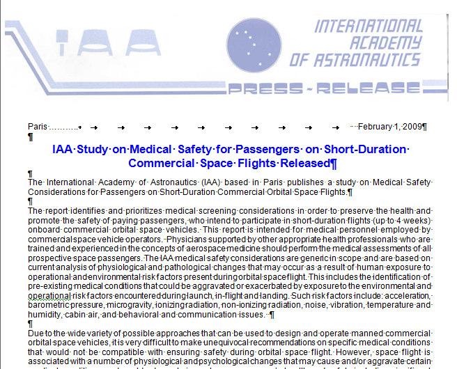 IAA Study Medical Safety and Liability Issues
