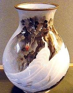 Vases with iris Early 20 th century Bronze