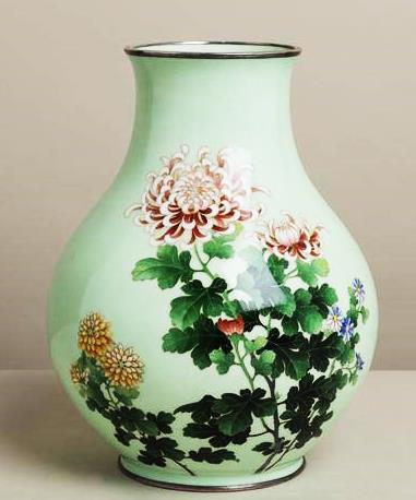 Vase with flower motifs