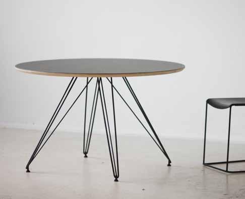 UCCIO round table The UCCIO round table was conceived as a dining table, inspired by designs from the 50 s and