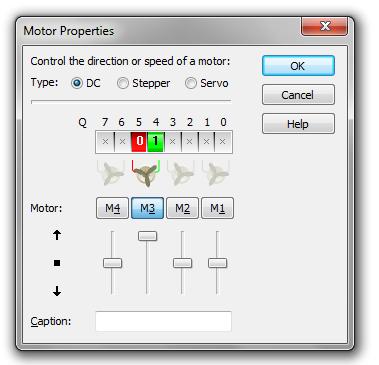Prog. 1 - Controlling a DC motor. Program 1 will turn on a motor and allow the motor to run for 2 seconds before turning the motor off.
