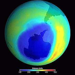 Polar Ozone Hole TOMS: Total Ozone Mapping