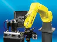 The M-1iA, M-2iA and M-3iA robots are easy to integrate into production lines, and can handle products that weigh from 0.5 to 12 kg.