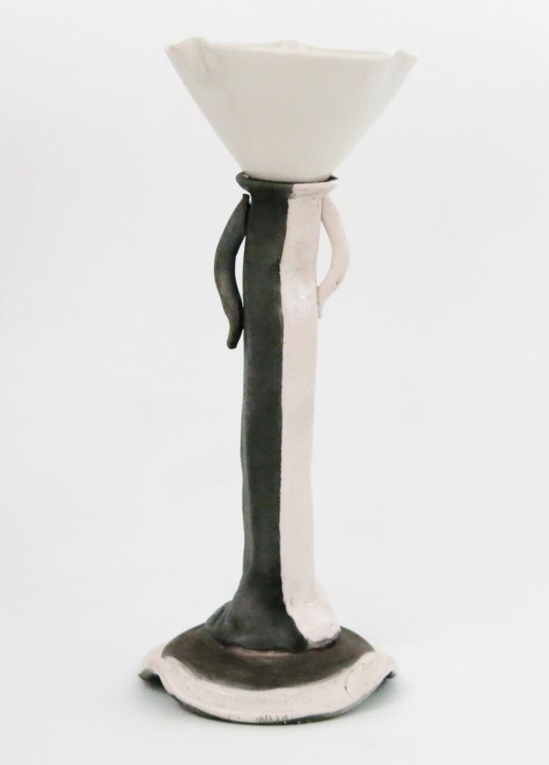 5 in) 427 base, 1281 cup $175, Quaffing goblet with hand built Raku stem, foot and