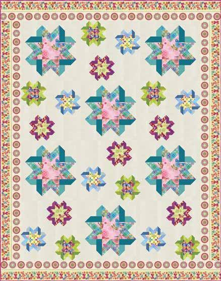 A Free Project Sheet NOT FO ESALE Dancing Wings QUILT 1 Featuring fabrics from the Dancing Wings collection by Jennifer Brinley for Fabric equirements (A) 4020-22... ¾ yard (B) 4023-17.
